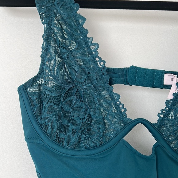 Auden lace intimate bodysuit teal medium - Picture 2 of 5